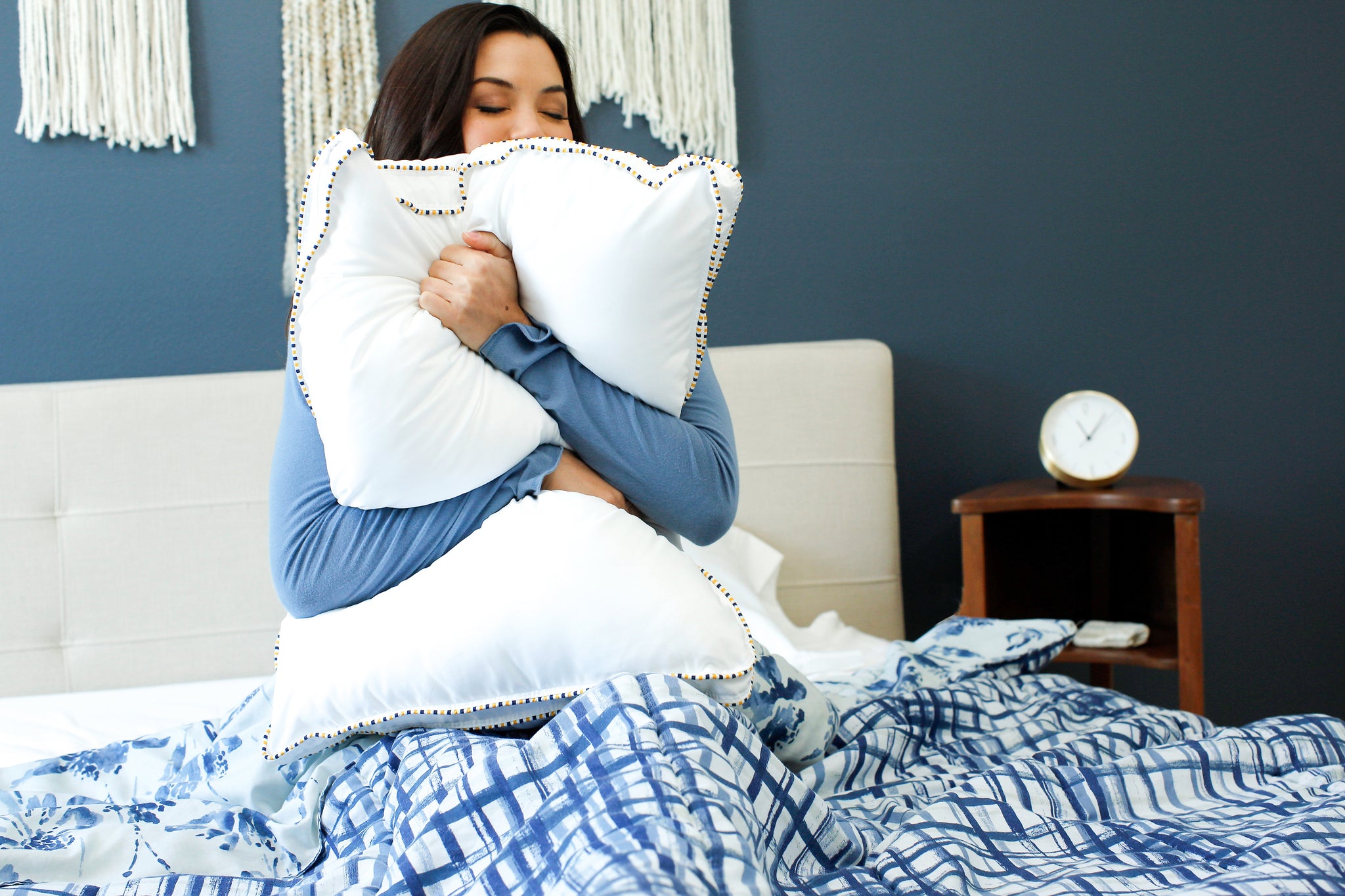 Noggin & Wink Firm Plush Ventilated Memory Foam Side Sleepers Pillow - Premium Hypoallergenic Down Alternative Side Sleeping Pillow with Washable Cover