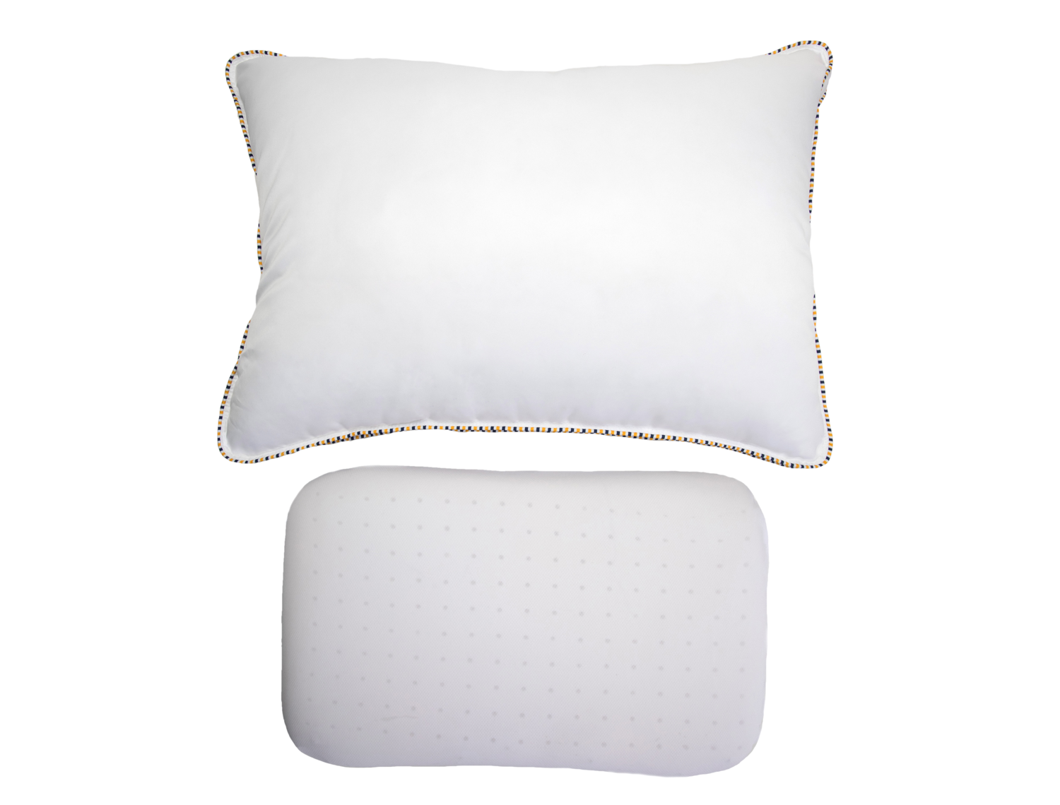 Noggin & Wink Firm Plush Ventilated Memory Foam Side Sleepers Pillow - Premium Hypoallergenic Down Alternative Side Sleeping Pillow with Washable Cover